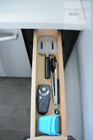 Small drawer for toaster oven gadgets :: OrganizingMadeFun.com