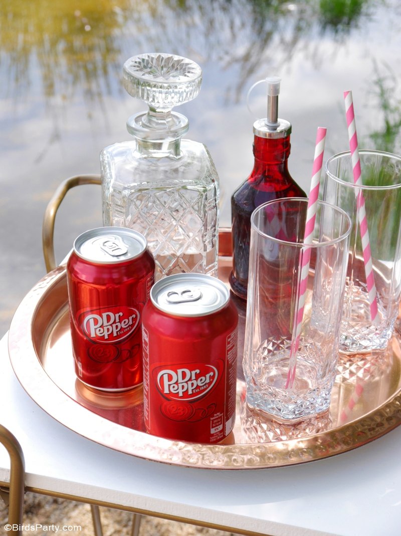 How to Throw an Epic Lake Party This Summer - styling ideas, fun and delicious, spiked libations for an adult summer party by the lake! by BIrdsParty.com @birdsparty #lakesideparty #lakeparty #summerparty #adultparty #poolsideready #poolready #beachparty #icecreamfloats