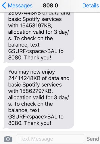 globe rewards check balance