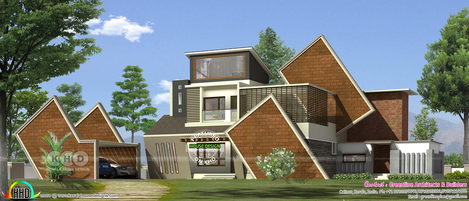 Modern Modern 5 Bedroom House Plan Kerala Home Design And