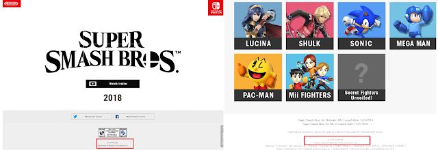 Super Smash Bros. Switch For Wii U copyright Nintendo original game HAL Laboratory