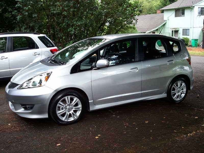 In the driveway: 2011 Honda Fit Sport with Navigation | Subcompact
