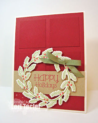 Happy Holidays card-designed by Lori Tecler/Inking Aloud-stamps from SugarPea Designs