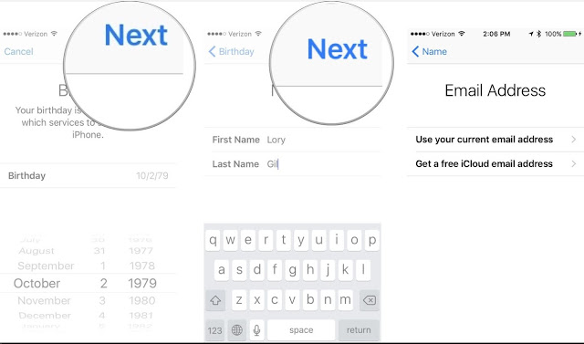خطوات انشاء حساب iCloud 