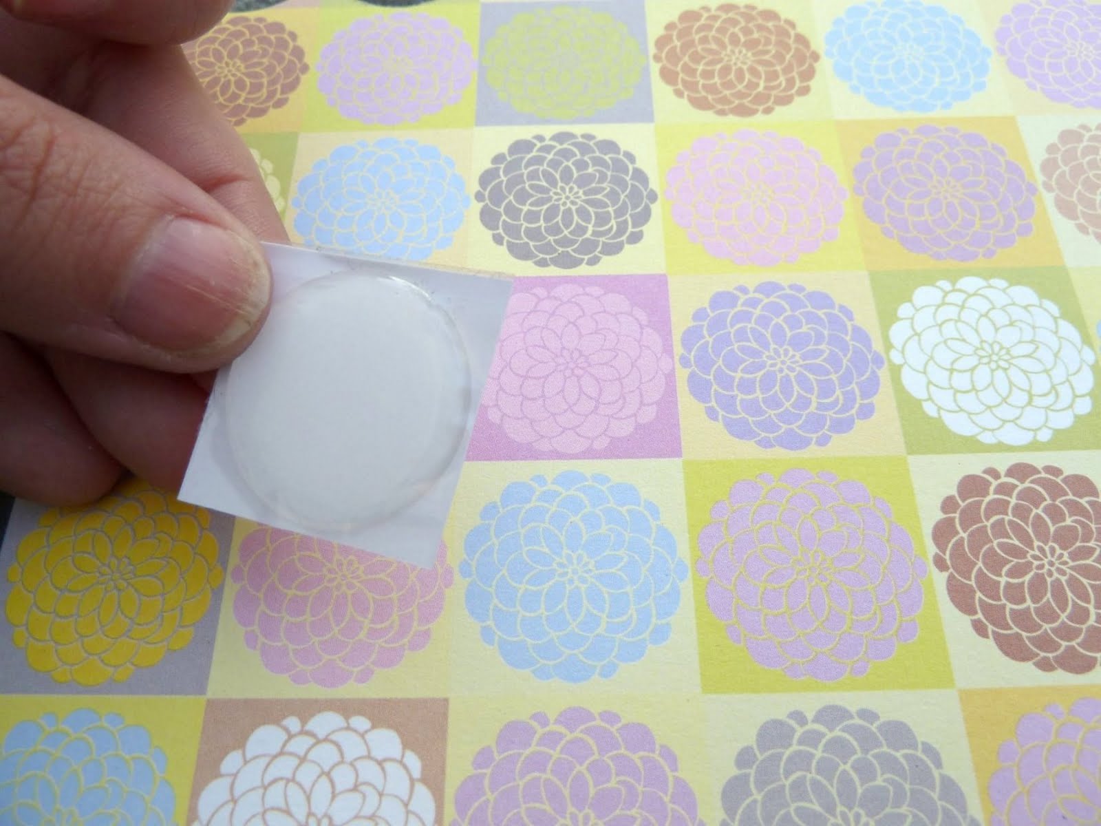 Make a Keyring using Epoxy Stickers