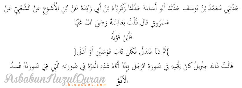 Penjelasan QS an Najm[53] ayat 8-19