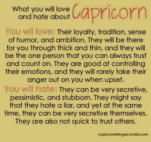 What You Will Love and Hate about Capricorn: | Capricorn Life ...