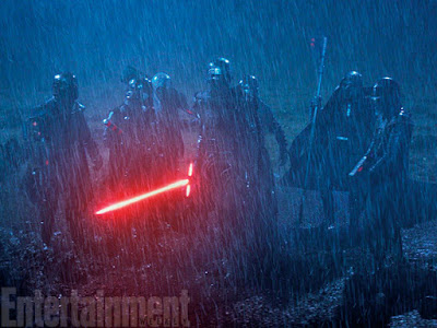 Star Wars The Force Awakens Kylo Ren in the Rain Entertainment Weekly Image