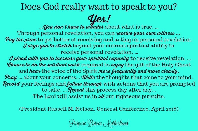 Purpose Driven Motherhood I Can T Get Enough Of President Nelson S Talk On Revelation My Favorite Quotes And More
