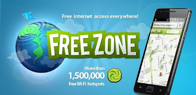 Free Zone Wifi: Bisa menemukan lokasi wifi gratisan