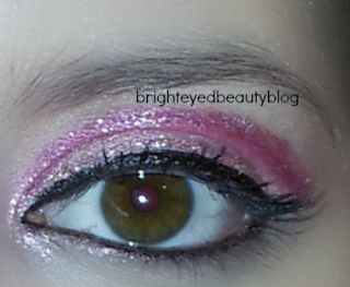 Third look of the Pretty in Pink eye look series- glitter!