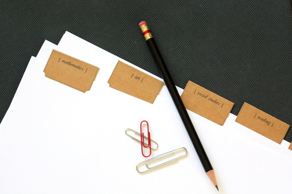 Lavender s Blue DIY Tabbed Dividers Free Printable