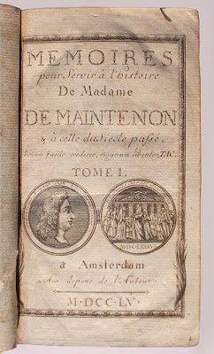 Madame de Maintenon - biografia e memorie - annunci