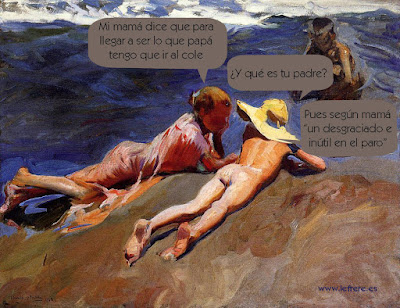 Sorolla, recortes, educación, le frère