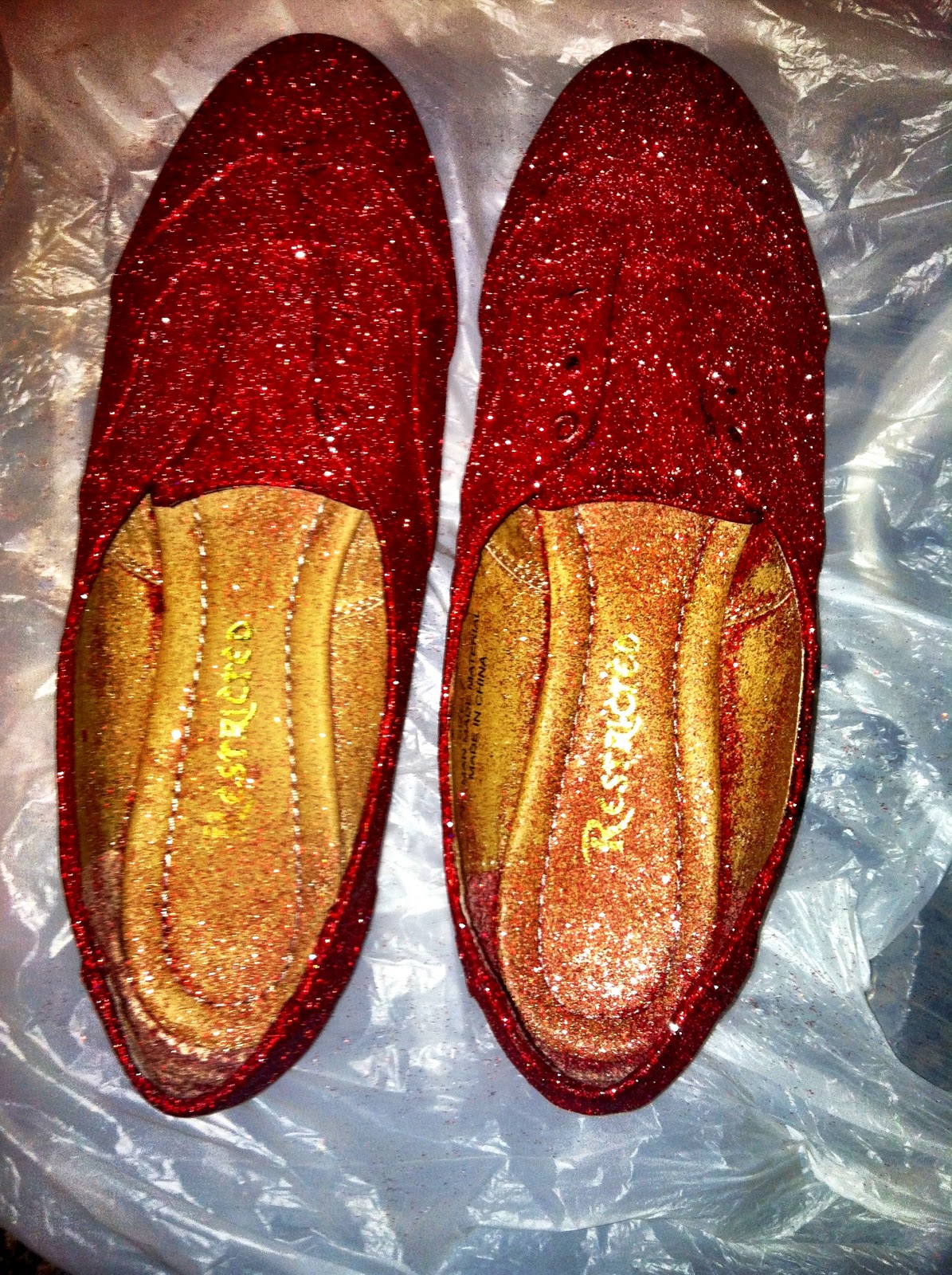 The Present Road DIY Glitter Shoes