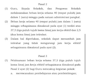 40 Jam Kerja dalam Satu Minggu bagi Guru, Adilkah? pemerintah menetapkan aturan Pemenuhan Beban Kerja Guru dalam Peraturan Menteri Pendidika 40 Jam Kerja dalam Satu Minggu bagi Guru, Adilkah?