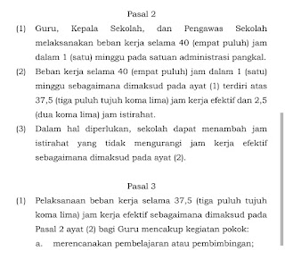  pemerintah menetapkan aturan Pemenuhan Beban Kerja Guru dalam Peraturan Menteri Pendidika 40 Jam Kerja dalam Satu Minggu bagi Guru, Adilkah? 
