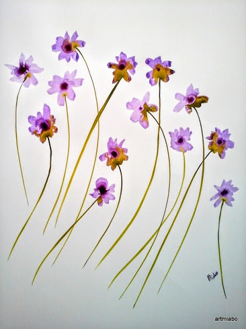 Abstract flower Wall Art by Miabo Enyadike