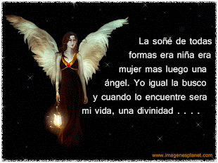 Angel con frases amor en movimiento