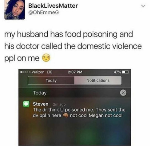 2 Lol! Doctor accuses lady of domestic violence after husband got food poisoning