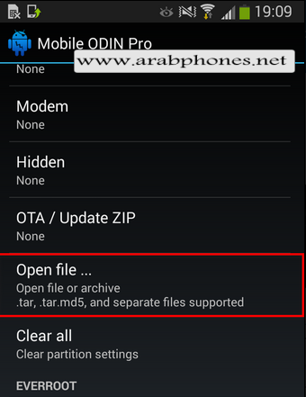 Flash Firmware odin mobile pro