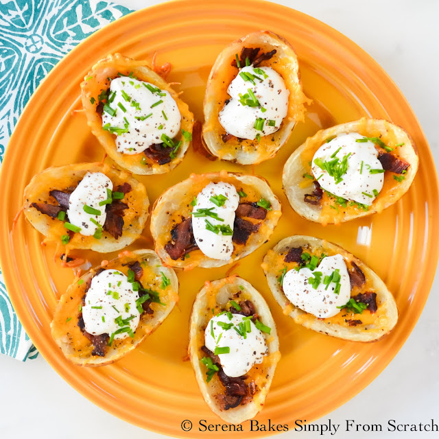 24 Tailgating Recipes You Can't Live Without! Fully Loaded Baked Potato Skins! 