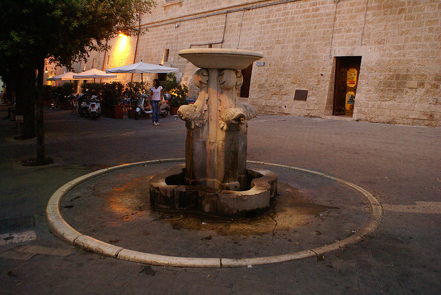 Italian fountain square