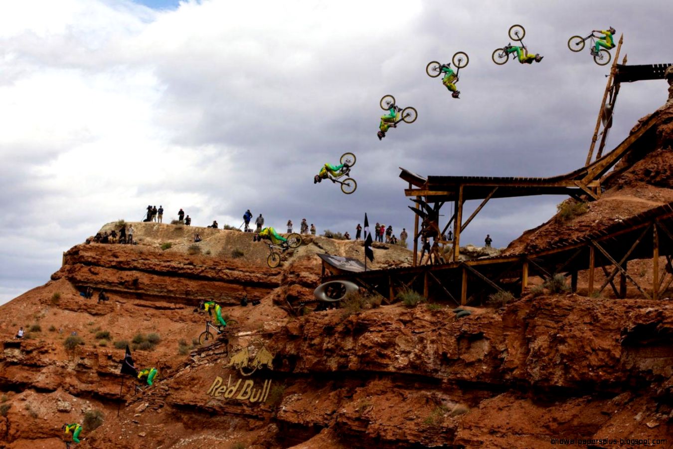 mountain biker cam zink does biggest backflip drop ever at red bull
