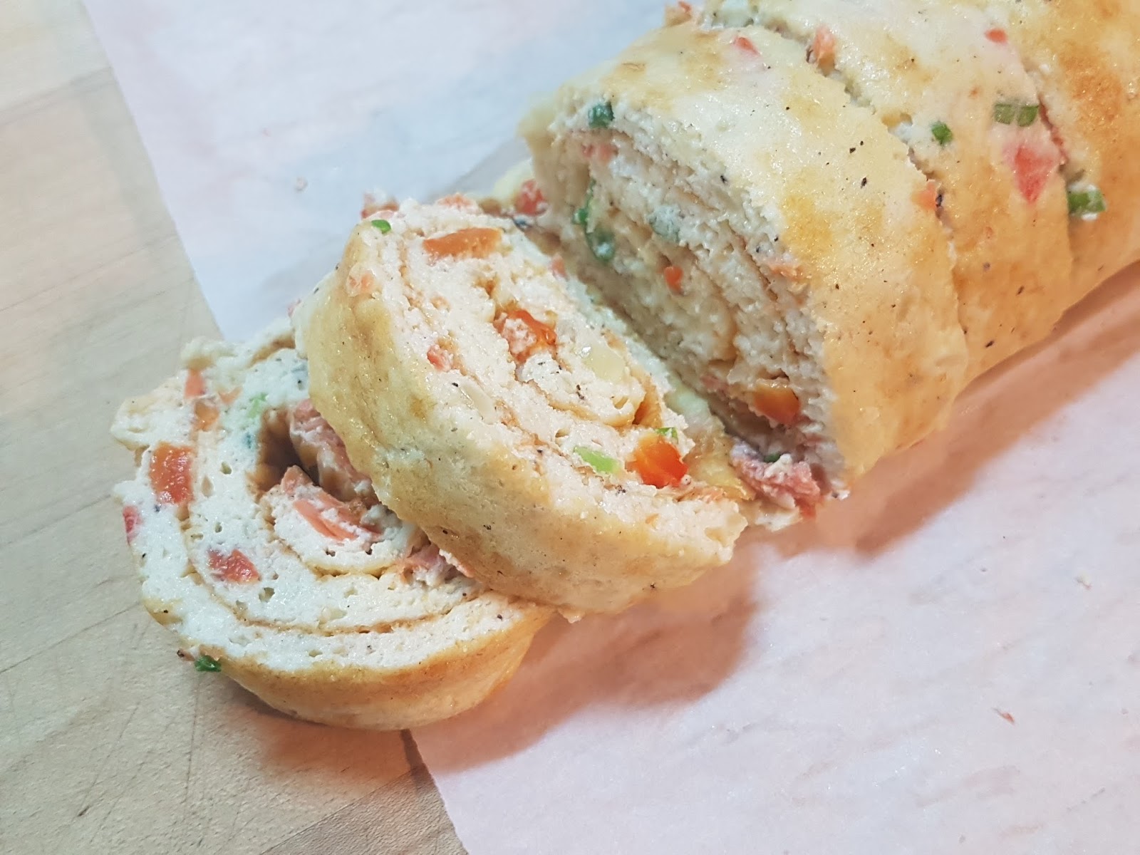 Almost Wasted Smoked Salmon Roulade