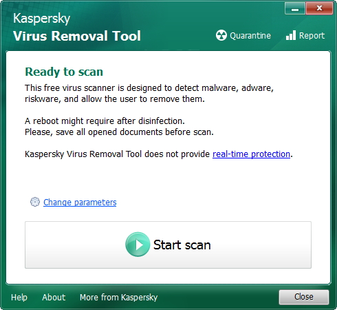 Kaspersky Virus Removal Tool 20.0.10.0 (Mayo de 2023) - Herramienta portable para desinfección de equipos
