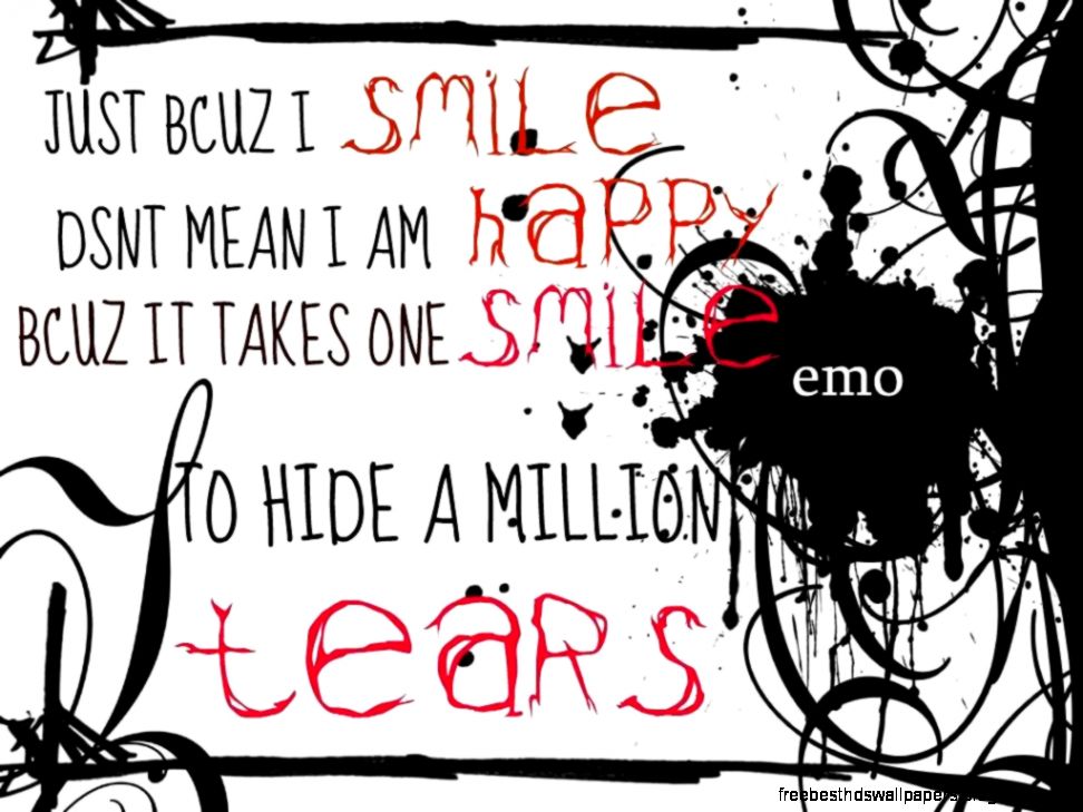 Sad Emo Quotes QuotesGram