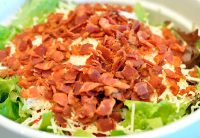 Easy BLT Salad is a quick low carb dinner recipe when you are craving a big BLT sandwich.