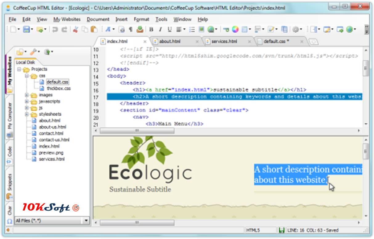 CoffeeCup HTML Editor Offline Installer Setup Download CoffeeCup HTML Editor Offline Installer Setup Download