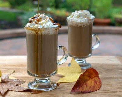Pumpkin Spice Lattes, quick 'n' easy with homemade Pumpkin Pie Spice, a frothy Pumpkin Coffee Creamer. Just 110 calories and for Weight Watchers, #PP3. #KitchenParade