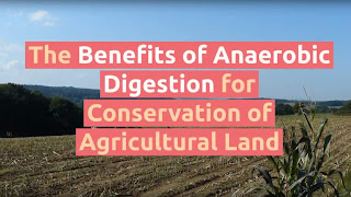 Image shows the intro slide to the video on the benefits of anaerobic digestion for land conservation in America.