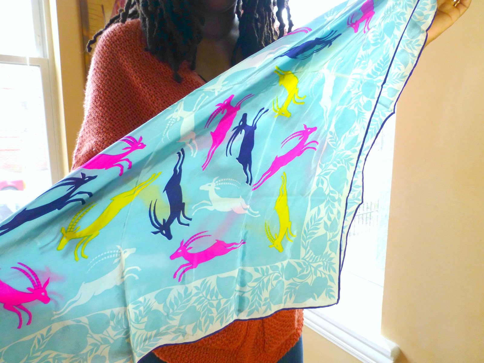 Wear A Scarf as a Necklace Thriftanista in the City