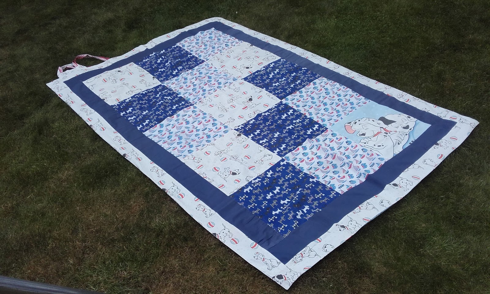 Stitch on the Line Making a Rollup Picnic Blanket from an old Quilt Cover