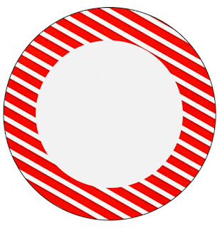 Navidad a Rayas: Etiquetas para Candy Buffet para Imprimir Gratis. Toppers o Etiquetas de Navidad a Rayas para imprimir gratis.