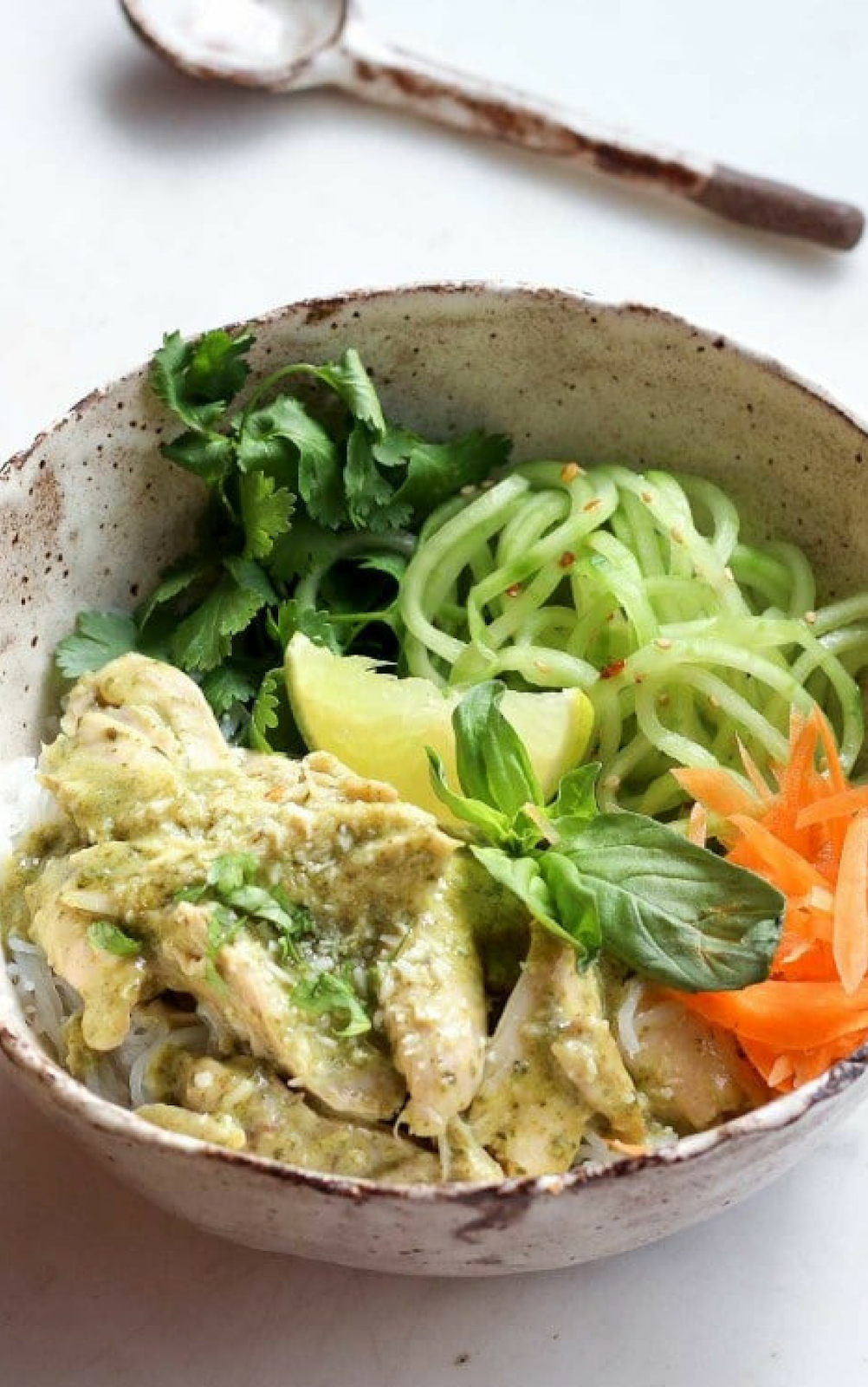 Coconut Basil Chicken Shirataki Noodle Bowl Coconut Basil Chicken Shirataki Noodle Bowl