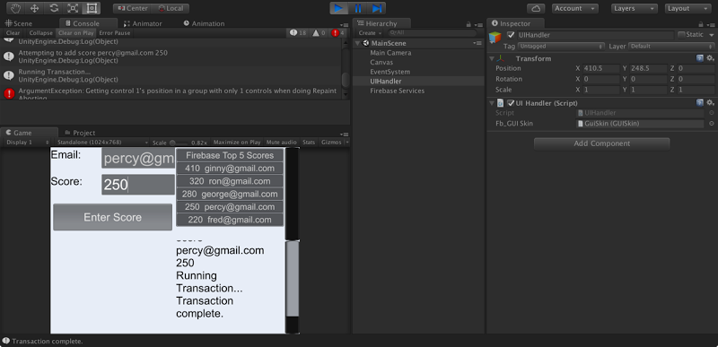 A screenshot of the Unity editor