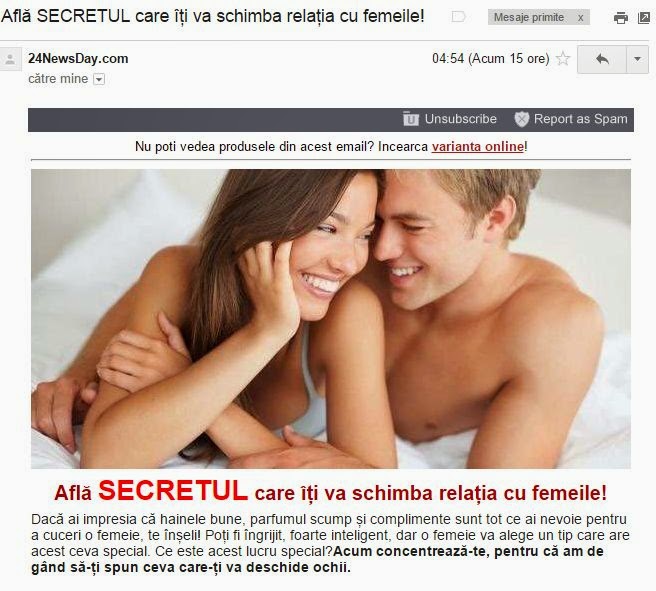afla secretul spam