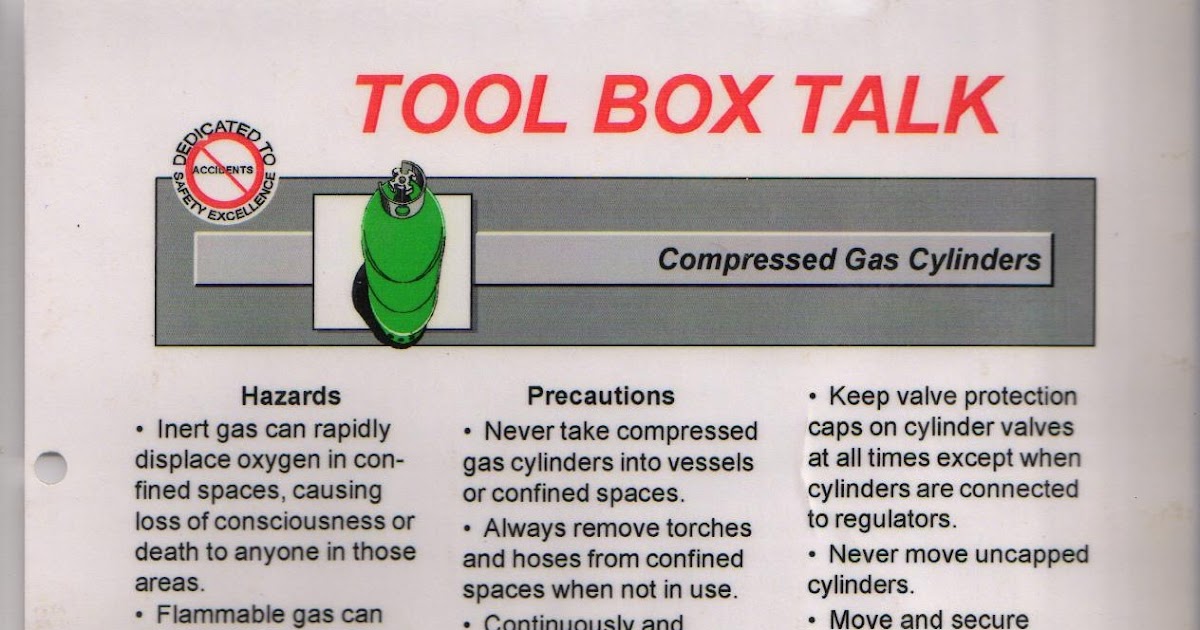 Very Simple Safety ToolBox Talk Material