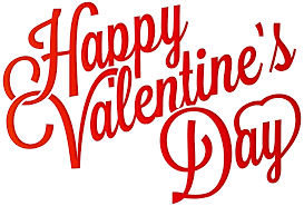 Happy Valentines day clip art red