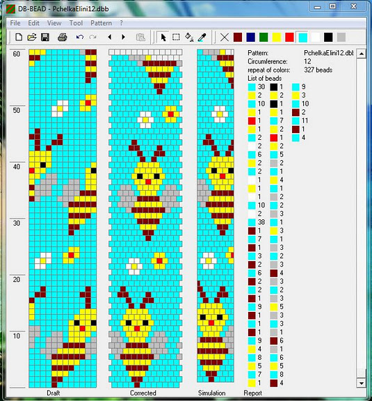 Схема фенечки из бисера с лягушкой