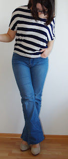 [Fashion] Casual Business Stripe Love - Jeans, Boyfriend-Blazer und Streifenshirt