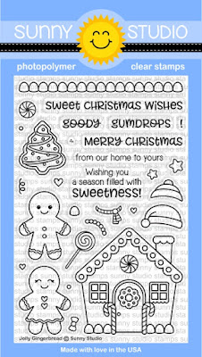 Sunny Studio Stamps: Jolly Gingerbread Boy, Girl & House Christmas Holiday 4x6 Clear Stamp Set