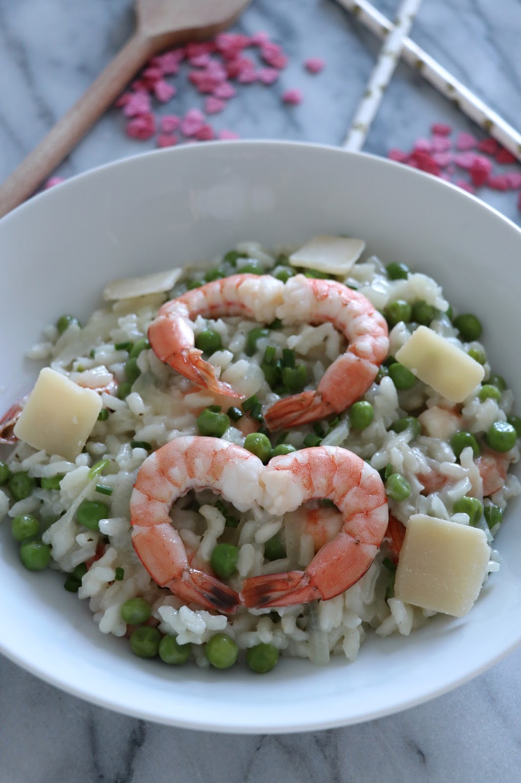 The Cook Time Risotto aux crevettes et petits pois