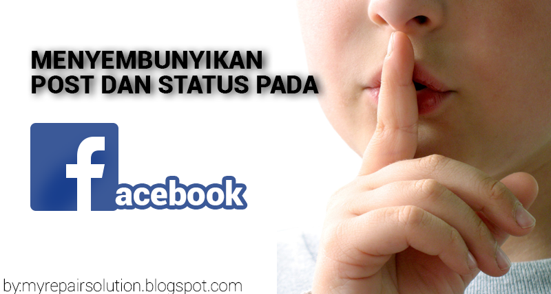 menyembunyikan status di facebook