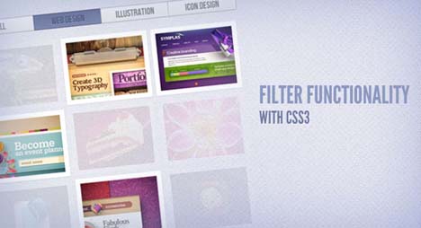 Free Filter Functionality with CSS3 Free Filter Functionality with CSS3