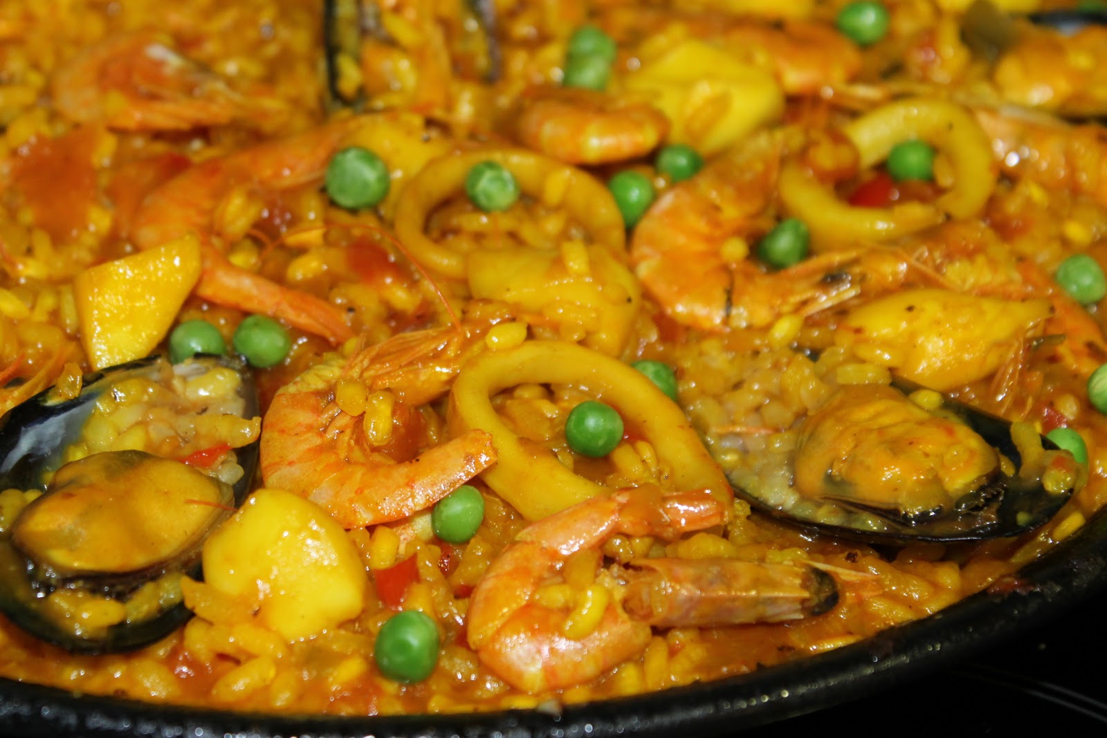 Cocina creativa: Paella de mariscos